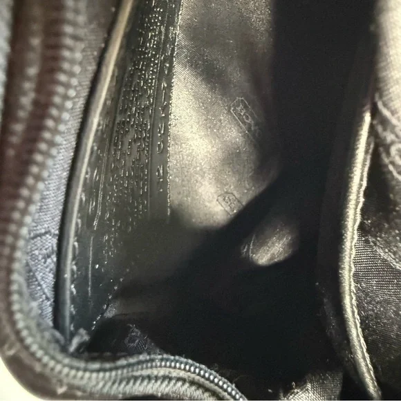 COACH Y2K 6.5”x4” Leather Trim Black Nylon Pewter Hardware Lightweight Mini Bag - Picture 9 of 14